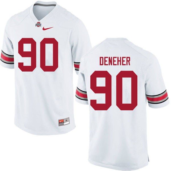 Ohio State Buckeyes #90 Jack Deneher Men Stitched Jersey White OSU12660